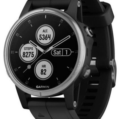 Garmin Fenix 5S Plus czarno-srebrny