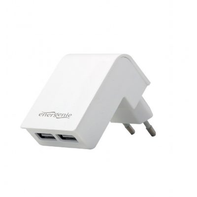 Gembird Ładowarka 2 portowa USB 2.1A/biała AZGEMUL00000014
