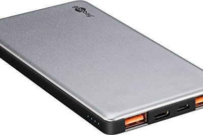 Goobay 59821 Quick Charge Powerbank (10,000 mAh) Szary/czarny 59821