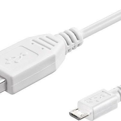 Goobay Kabel USB USB A > Micro USB M/M Biały 5m 96195