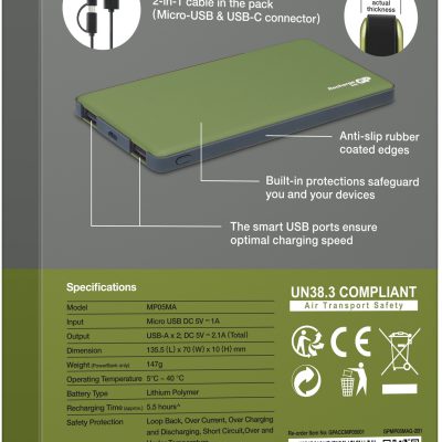 GP BATTERY MP05MAG-B1 5000mAh Oliwkowy (GPACCMP05001)