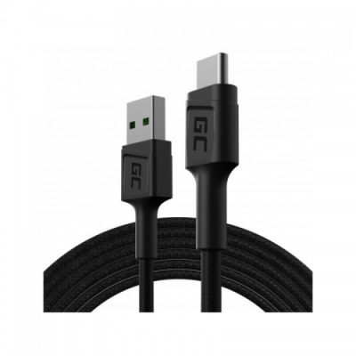 Green Cell Kabel GC PowerStream USB-A USB-C 120cm szybkie ładowanie Ultra Charge QC 3.0 KABGC22