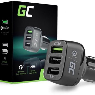 Green Cell Ładowarka samochodowa Green Cell 3xUSB z Quick Charge 3.0 CAD34
