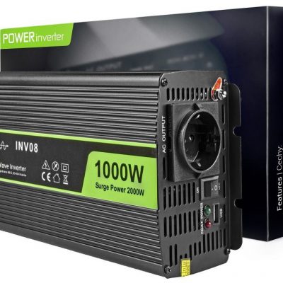 Green Cell Przetwornica samochodowa Green Cell 12V do 220V 1000W/2000W INV08