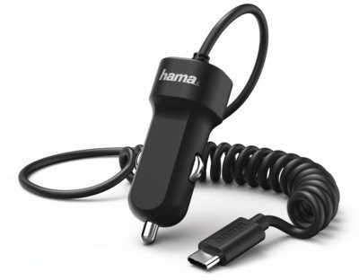 Hama Ładowarka samochodowa USB-C 2.4A Czarny 183237+ 40 zł na dzień dobry w Klubie MediaMarkt ! 183237