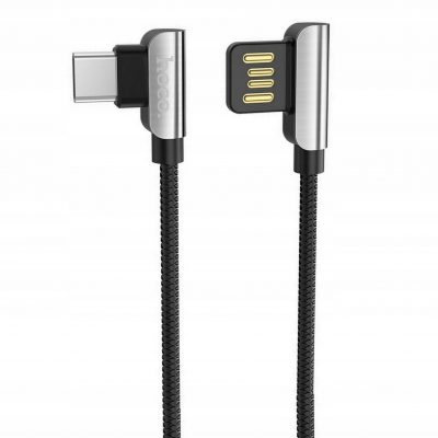 Hoco Kabel Przewód Kątowy Usb-c Nylon 1,2M 2,4A