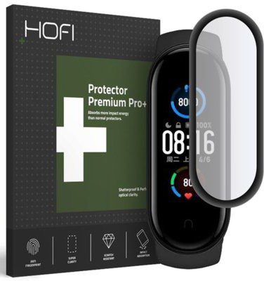 HOFI Szkło hybrydowe HOFI Hybrid do Xiaomi Mi Band 5 Czarny