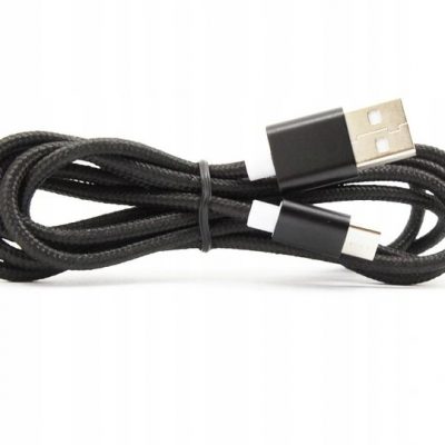 HQ Kabel Usb Typ C 2m Czarny - Nylon
