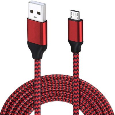 Hurtel Kabel przewód USB - micro USB 1 m czerwony