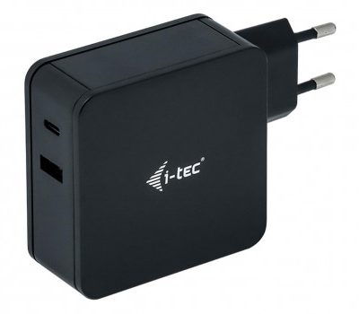 i-tec Ładowarka USB-C 60W uniwersalny zasilacz + USB-A Port 12W