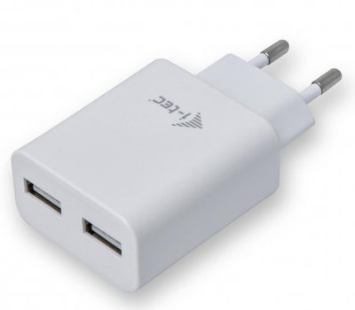 i-tec Power Charger 2x USB 2.4A biały