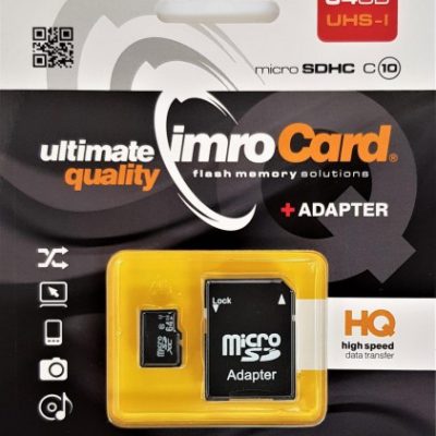 IMRO MicroSD 64GB UHS-I + adapter (KOM000517)