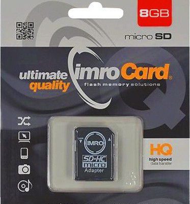 IMRO MicroSDHC Class 4 8GB + adapter (KOM000464)