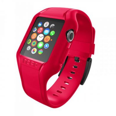 Incipio NGP Strap - Elastyczny Pasek do Apple Watch 42mm (czerwony) WBND-012-RED