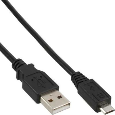 InLine Kabel Micro-USB 2.0 USB-A na Micro-B1 m - czarny 31710