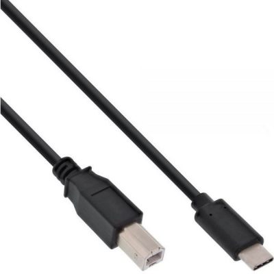 InLine Kabel USB USB C USB B M/M Czarny 2m 35762