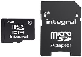 Integral MicroSDHC Class 10 Ultima Pro 8GB + adapter (INMSDH8G10-90U1)