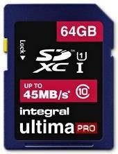 Integral SDXC Class 10 Ultima Pro 64GB (INSDX64G10-45)