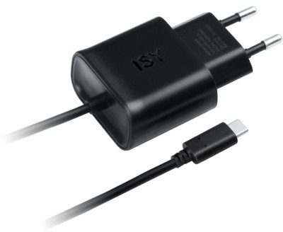 ISY Ładowarka sieciowa IWC-7000 3A USB C Czarny IWC-7000 3A USB C