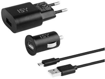 ISY Zestaw ładowarek ITS-1000 Travel Chargers Set Czerwony tydzień NAJNIŻSZYCH cen ! ITS-1000 Travel Chargers Set