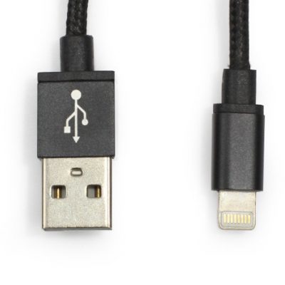 . Kabel USB 20 - Atrax Braided ze złączem Lightning KUAT000USBLBLK000
