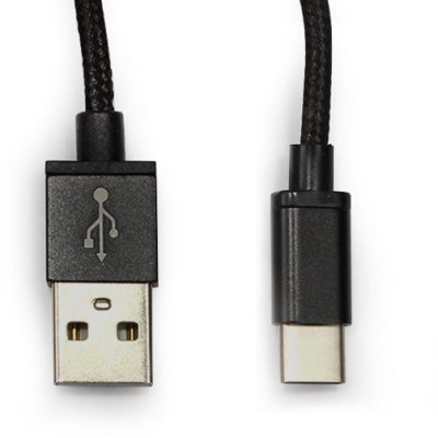 . Kabel USB 20 - Atrax Braided ze złączem USB-C KUAT000USBCBLK000