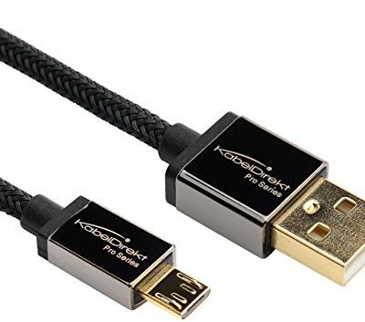 KabelDirekt Kable bezpośrednie 0,5 m kabel micro-USB 2.0 1 M