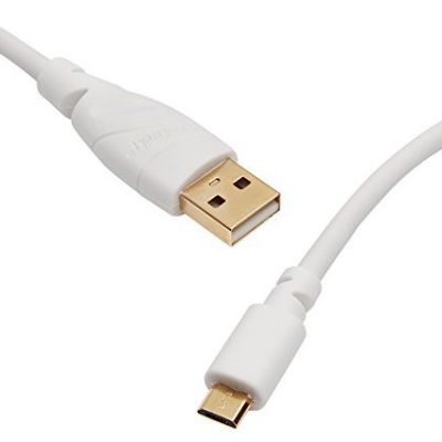 KabelDirekt Kable bezpośrednie 0,5 m kabel micro-USB 2.0, biały 1 M