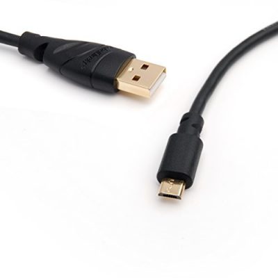 KabelDirekt Kable bezpośrednie 0,5 m kabel micro-USB 2.0, czarny 0,5 m 411