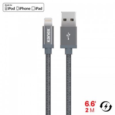 Kanex MiColor Premium Lightning - Kabel MFi z Lightning do USB, 2 m (Space Grey) K8P6FPSG