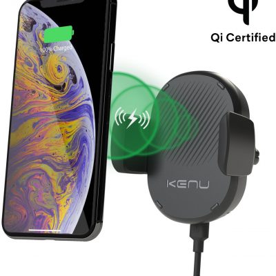 KENU Airframe Wireless Uchwyt Samochodowy W Kratkę Z Bezprzewodowym Ładowaniem AFW-KK-NA