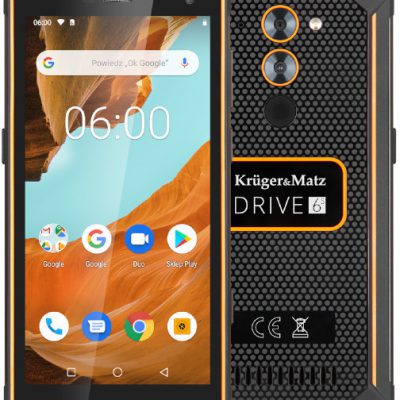 Kruger&Matz Drive 6S 64GB Dual Sim Czarno-pomarańczowy