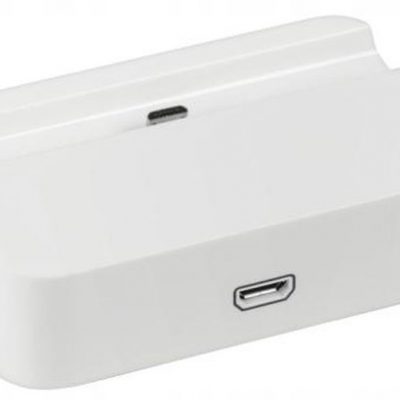 Ładowarka Stacja dokująca micro Usb biała