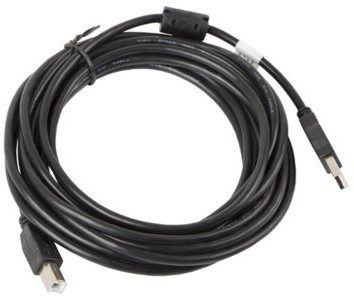 LANBERG LANBERG Kabel USB 2.0 AM-BM 5M Ferryt czarny (CA-USBA-11CC-0050-BK)