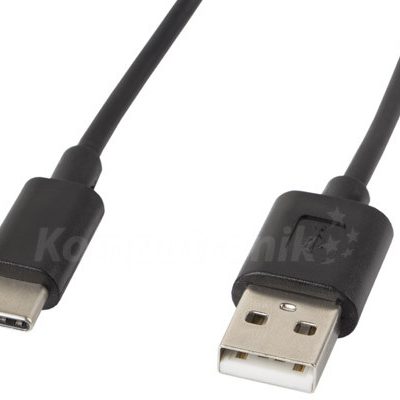 LANBERG Lanberg USB-C 1.8m czarny (CA-USBO-10CC-0018-BK)