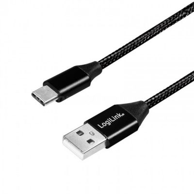 LogiLink USB-C 0.3m czarny CU0139