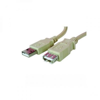 Logo Kabel USB 2.0 USB A M USB A F 3m szary Logo KU030AC20L