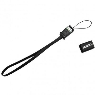Logo Kabel USB 2.0 USB A M USB micro M 0.3m czarny Logo smysz na telefon KVUM005W0L