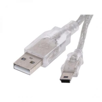 Logo Kabel USB 2.0 USB A M USB mini 5pin M 0.6m czarny Logo blistr KVUF006NQL