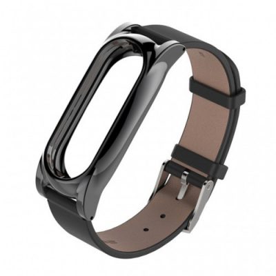 MiJobs Elegancki Skórzany pasek MiJobs do MiBand 2 1573-74475 (1573-744750)