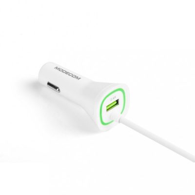 Modecom Ładowarka samochodowa USB MC-KULL ROYAL z kablem Lightning ASMCPLI00000001