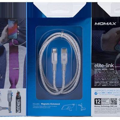 MOMAX MOMAX Elite Link kabel połączeniowy USB-C na Lightning MFi 1,2 m 0041381