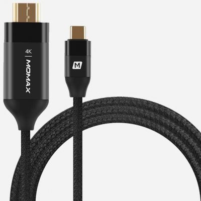 MOMAX Momax Elite Link - Kabel USB-C 3.1 na HDMI 4K (2m) czarny DTH1D