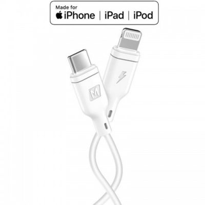 Momax Momax Zero - Kabel połączeniowy USB-C na Lightning MFi 1.2 m (PD 3.0 Fast Charging) (White)