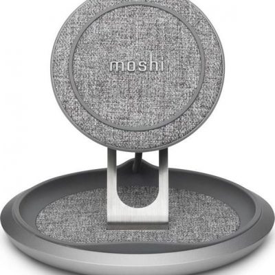 Moshi Ładowarka Lounge Q Bezprzewodowa ładowarka indukcyjna Qi do iPhone i Android 15W Nordic Gray 99MO022218