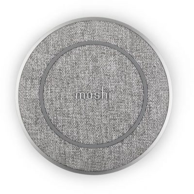 Moshi Otto Q Wireless Charging Pad - Bezprzewodowa ładowarka indukcyjna Qi do iPhone i Android (Nordic Grey)