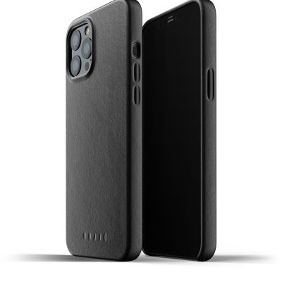Mujjo Mujjo Full Leather Case Etui Skórzane do iPhone 12 Pro Max (Black) MUJJO-CL-009-BK