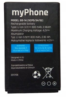 myPhone Bateria 3310 Hykker Classic BS-14 800mAh