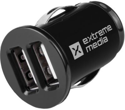 Natec Ładowarka samochodowa 12V/24V/2xUSB 5V/2A (BLISTER) EXTREME MEDIA NUC-0564
