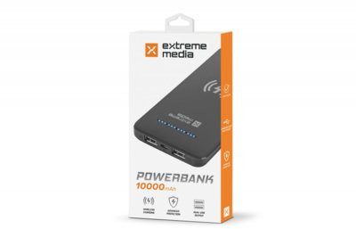 Natec Power Bank EXTREME MEDIA 10000mAh czarny (NPB-1220)